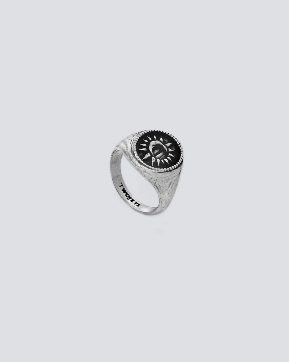 Anillo Twojeys Midnight Ring Plateado Unisex