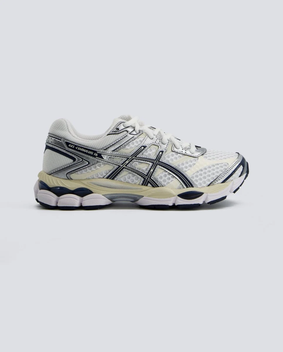 Asics Gel-Cumulus 16 Blanco y Azul Hombre - Image 2