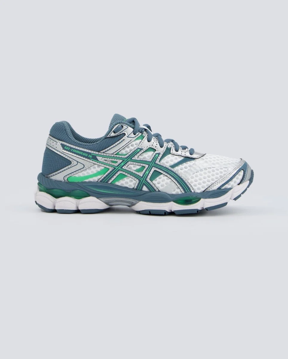 Asics Gel Cumulus 16 Verde Y Gris Hombre