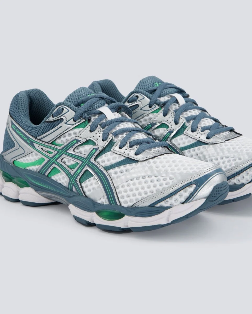 Asics Gel Cumulus 16 Verde Y Gris Hombre - Image 2