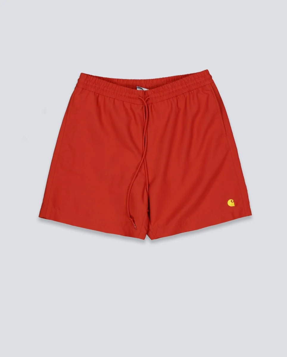 Bañador Carhartt WIP Chase Swim Trunks Rojo Hombre