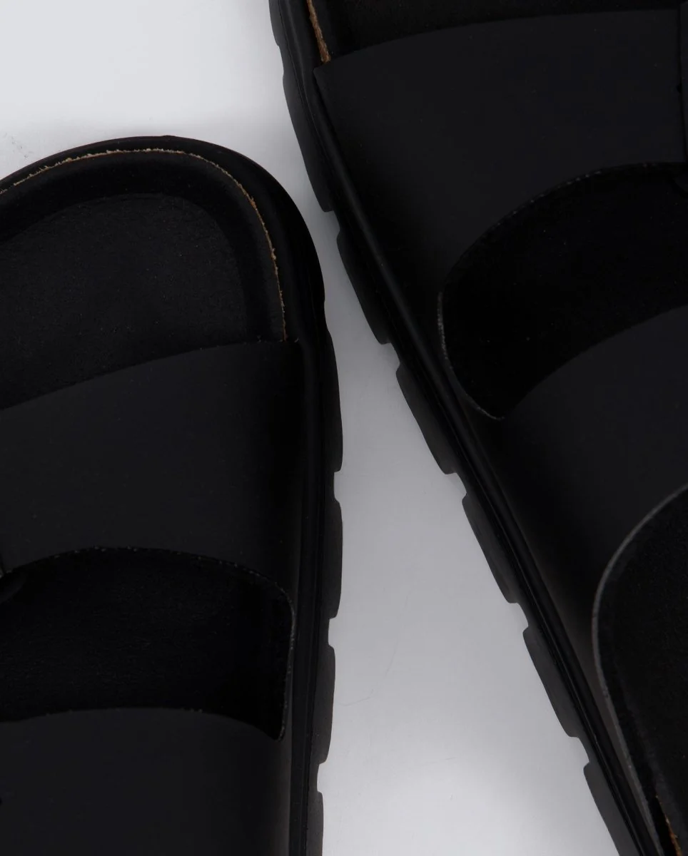 Birkenstock Arizona Chunky Suede Negro Mujer - Image 3