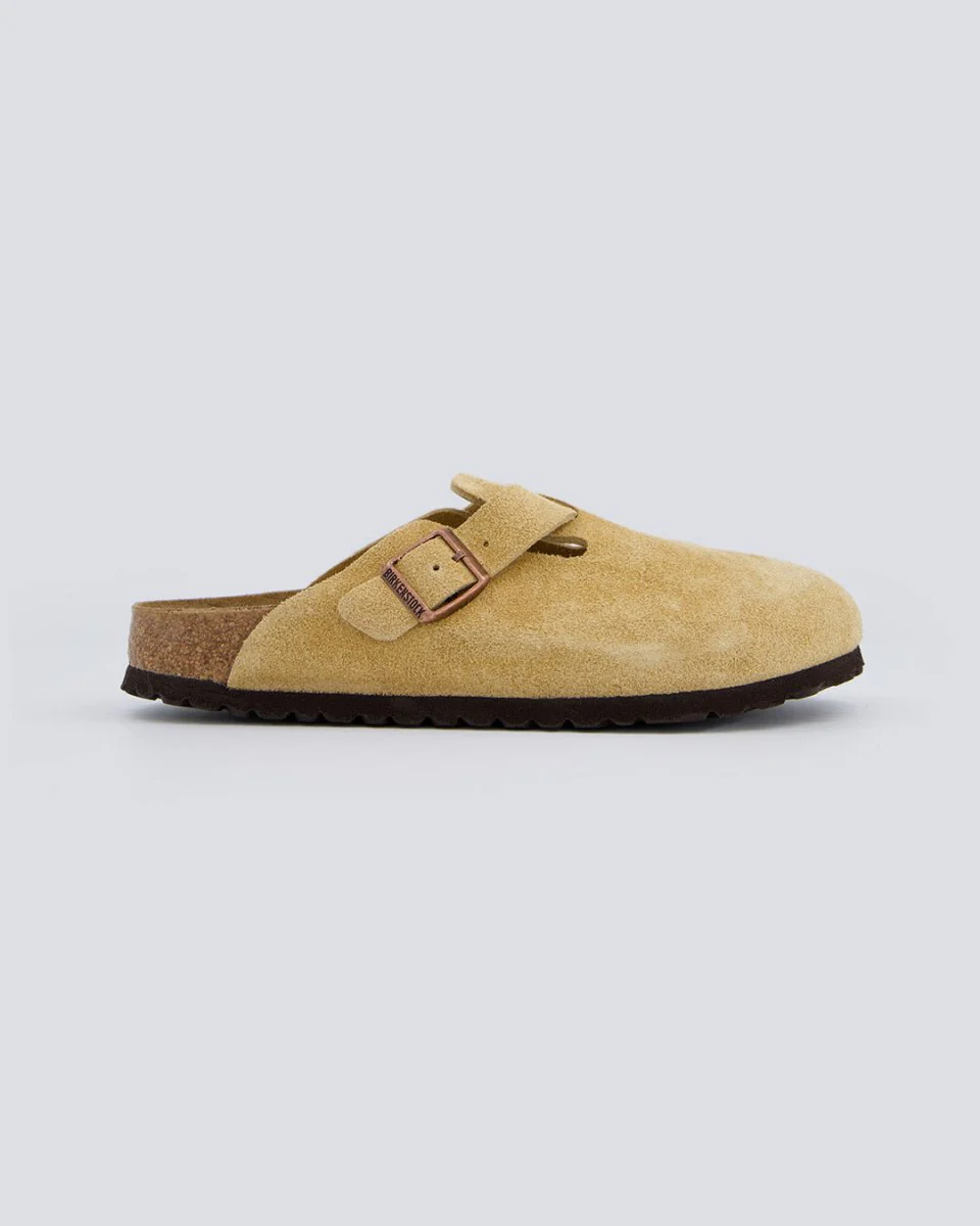 Birkenstock Boston Suede Beige Hombre
