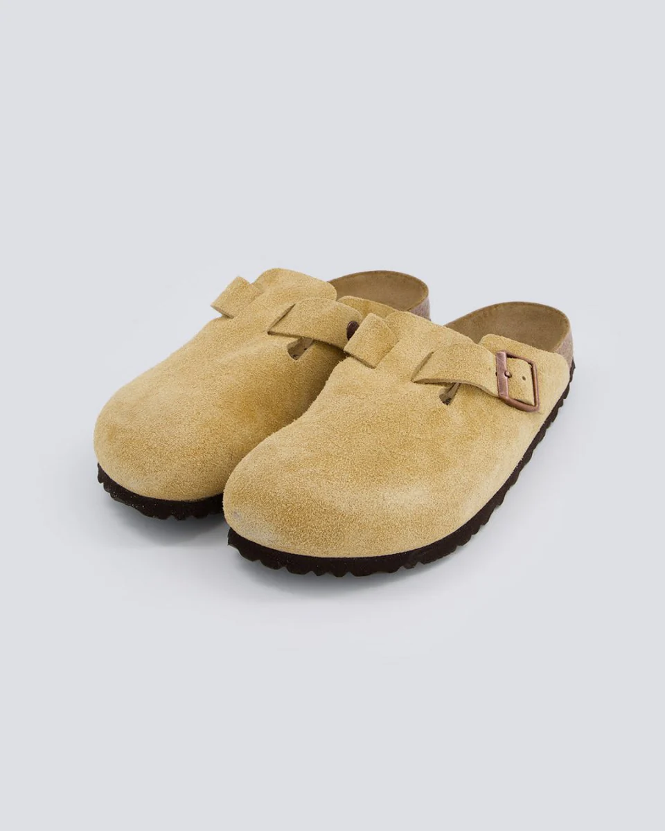 Birkenstock Boston Suede Beige Hombre - Image 3