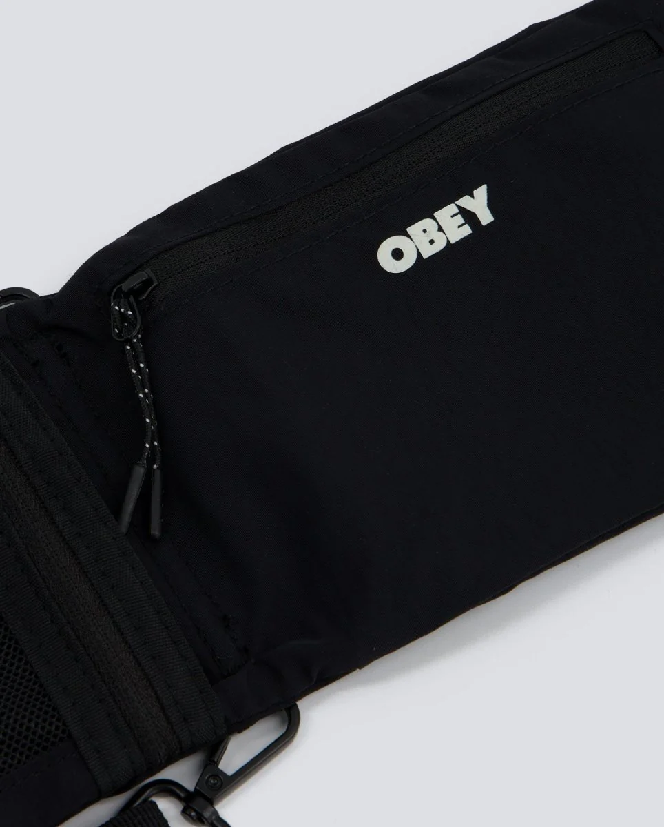 Bolso Obey Compact Traveler Negro Unisex - Image 4