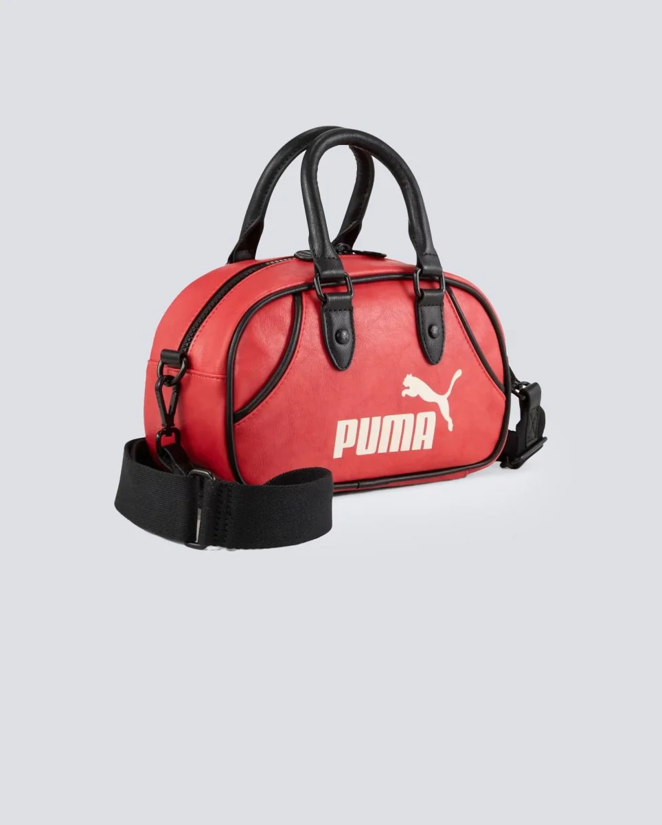 Bolso Puma Archive Mini Grip Bag Rojo Y Negro Unisex