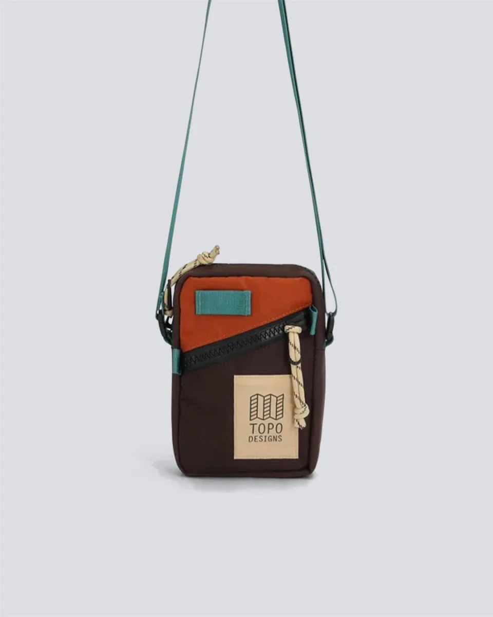 Bolso Topo Designs Mini Shoulder Bag Marrón y Naranja Unisex