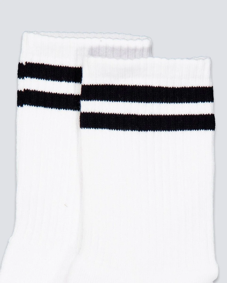 Calcetines Polar Skate Co Happy Socks Blanco Unisex - Image 4
