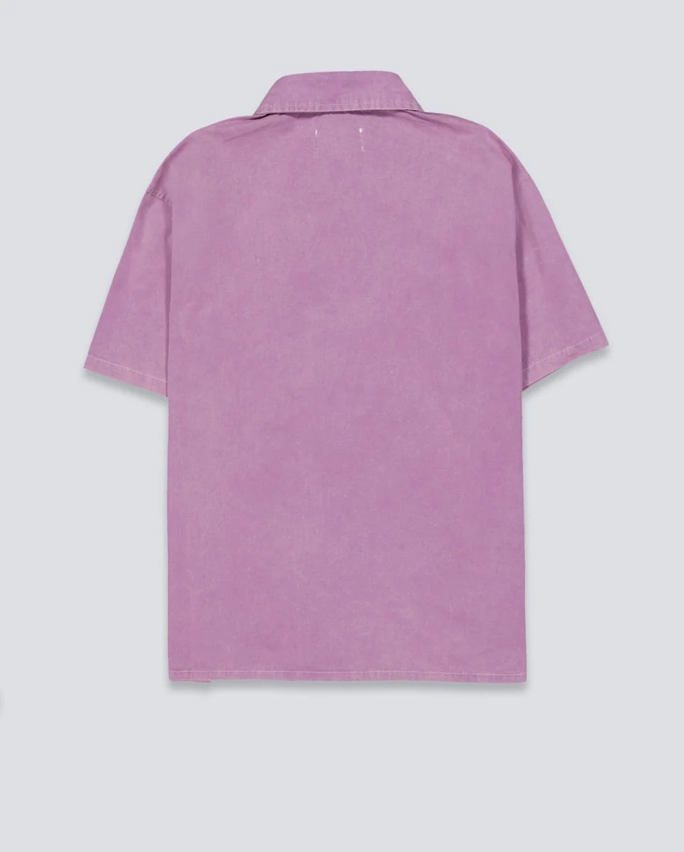 Camisa Butter Goods Contrast Stitch Morado Unisex - Image 4