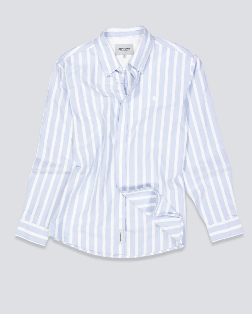 Camisa Carhartt WIP Deven Azul Unisex - Image 2