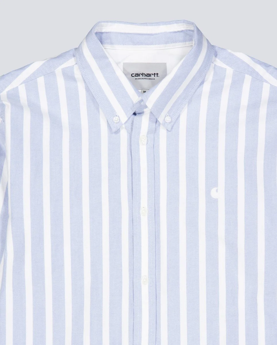Camisa Carhartt WIP Deven Azul Unisex - Image 4