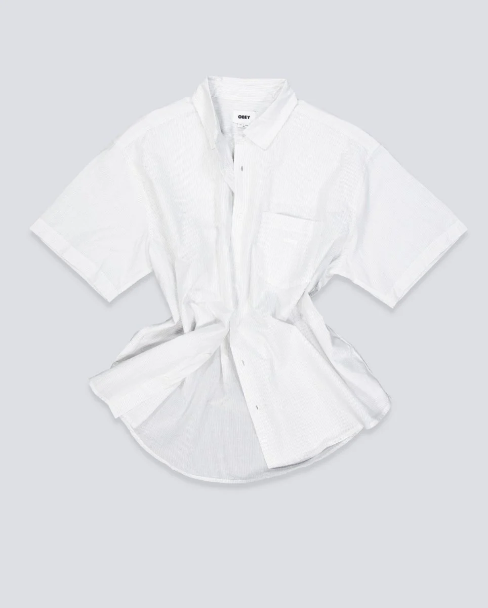 Camisa Obey Bigwig Jamie Blanco Hombre - Image 3