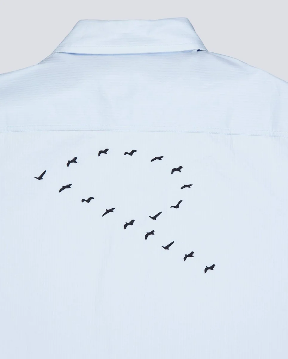 Camisa Palard Blackbirds Boxy Azul Hombre - Image 2