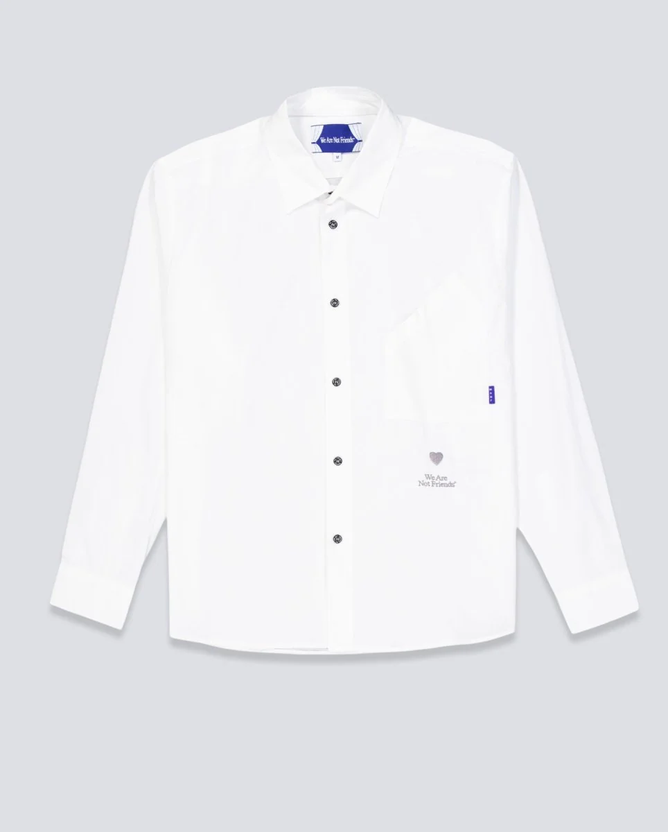 Camisa We Are Not Friends Work The Love Blanco Unisex