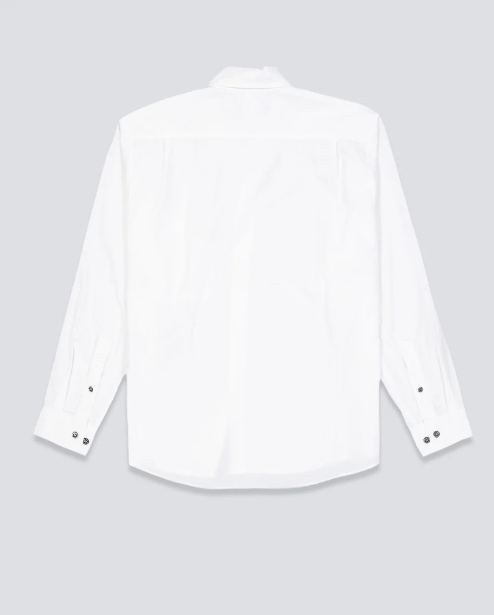 Camisa We Are Not Friends Work The Love Blanco Unisex - Image 3