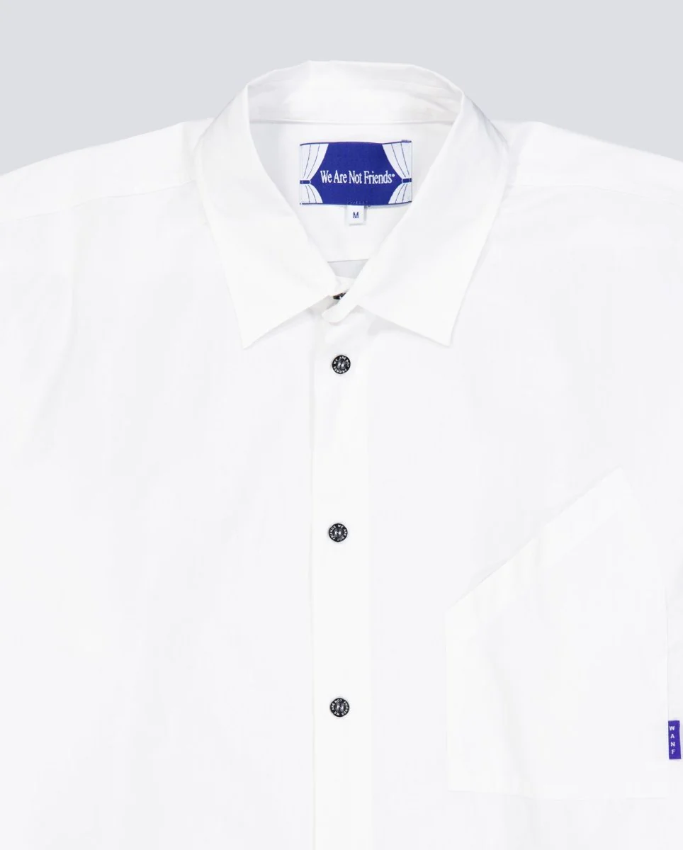 Camisa We Are Not Friends Work The Love Blanco Unisex - Image 4