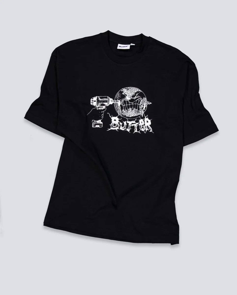 Camiseta Butter Goods Drill Negra Unisex - Image 2