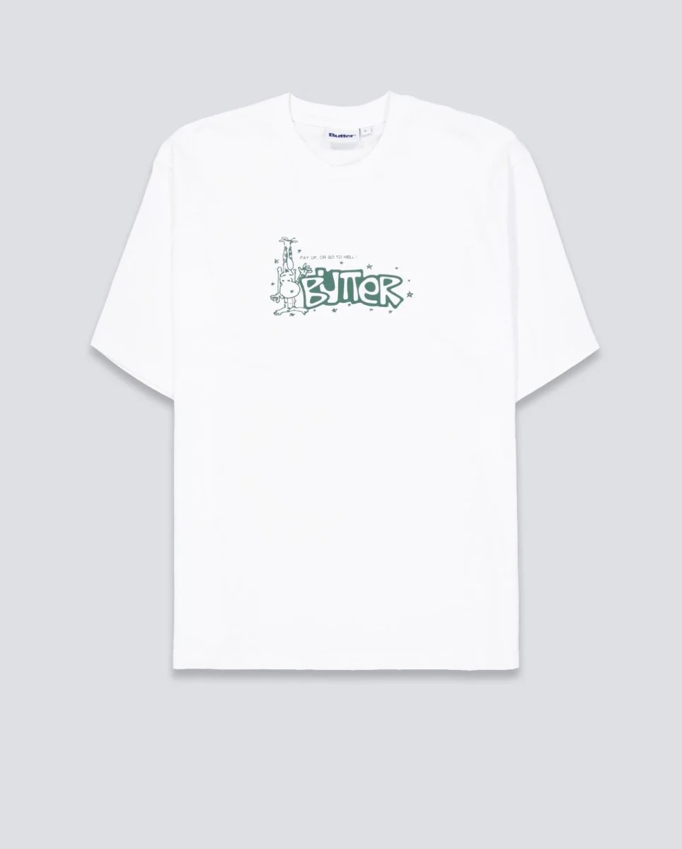 Camiseta Butter Goods Pay Up Blanca Unisex