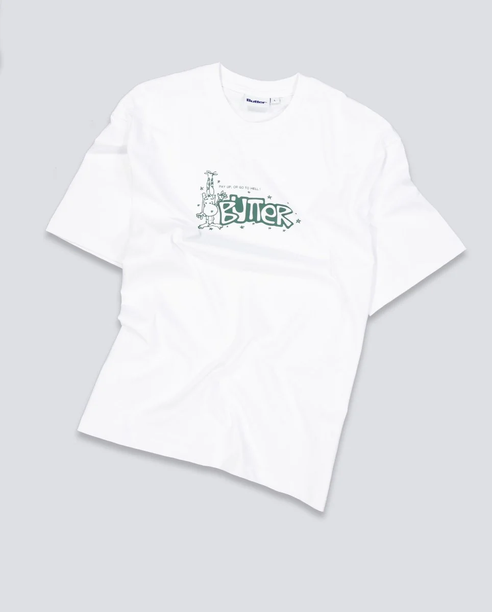 Camiseta Butter Goods Pay Up Blanca Unisex - Image 2