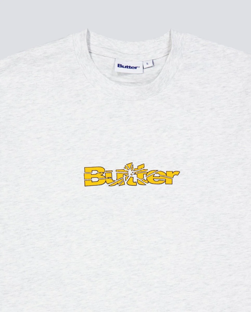 Camiseta Butter Goods Smasehd Logo Gris Unisex - Image 2