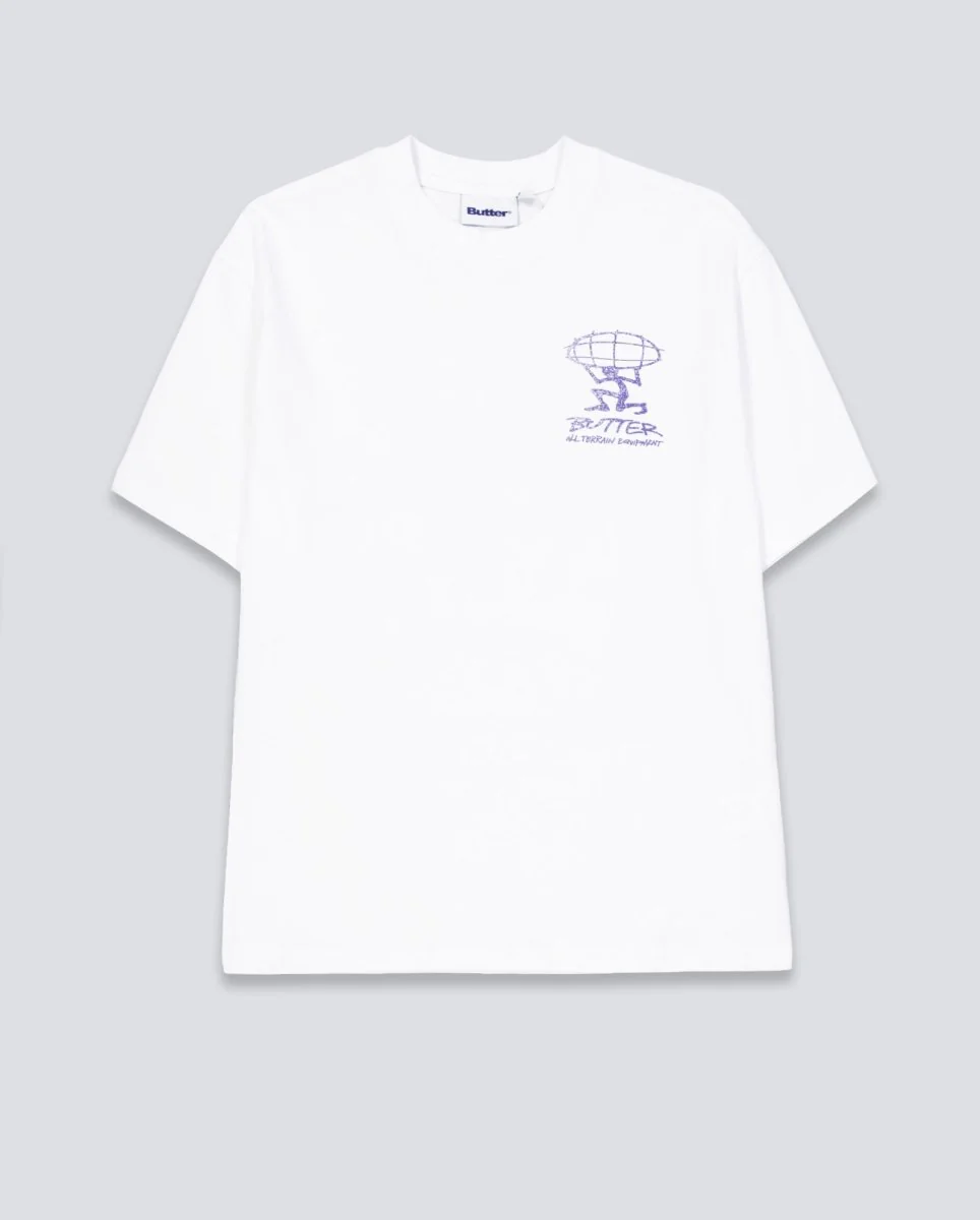 Camiseta Butter Goods Terrain Blanca Unisex - Image 2