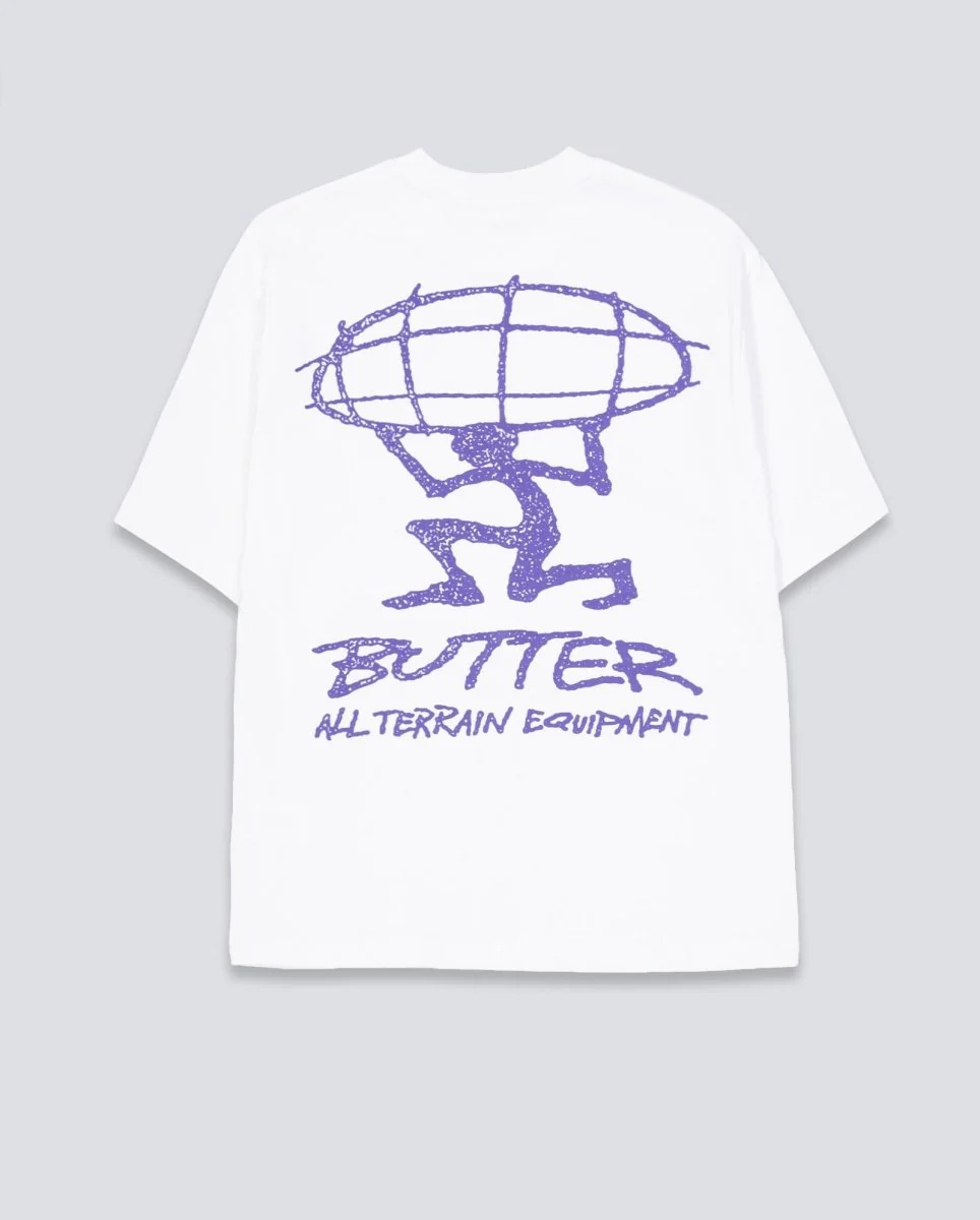Camiseta Butter Goods Terrain Blanca Unisex - Image 3