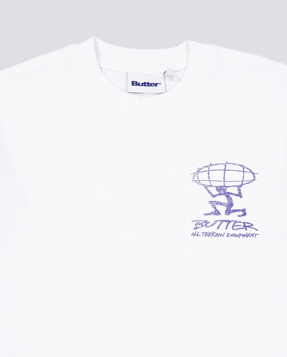 Camiseta Butter Goods Terrain Blanca Unisex - Image 6