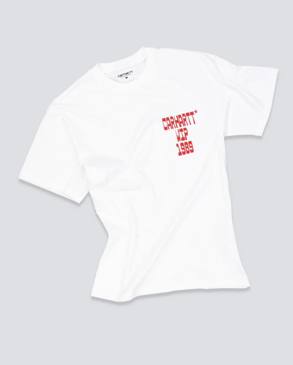 Camiseta Carhart Wip Blocks Blanco Unisex - Image 2