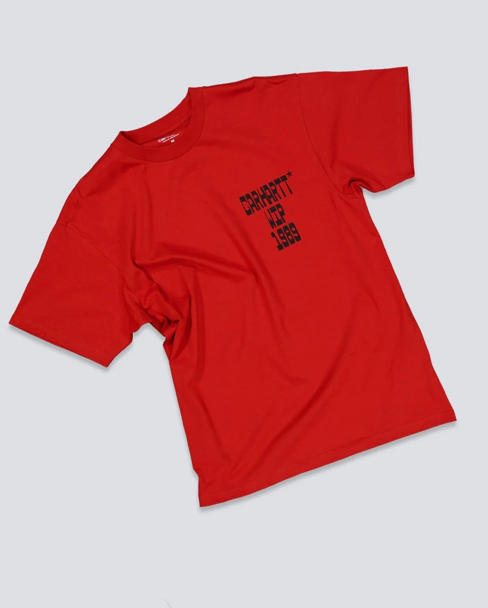 Camiseta Carhart Wip Blocks T-Shirt Rojo Unisex - Image 2