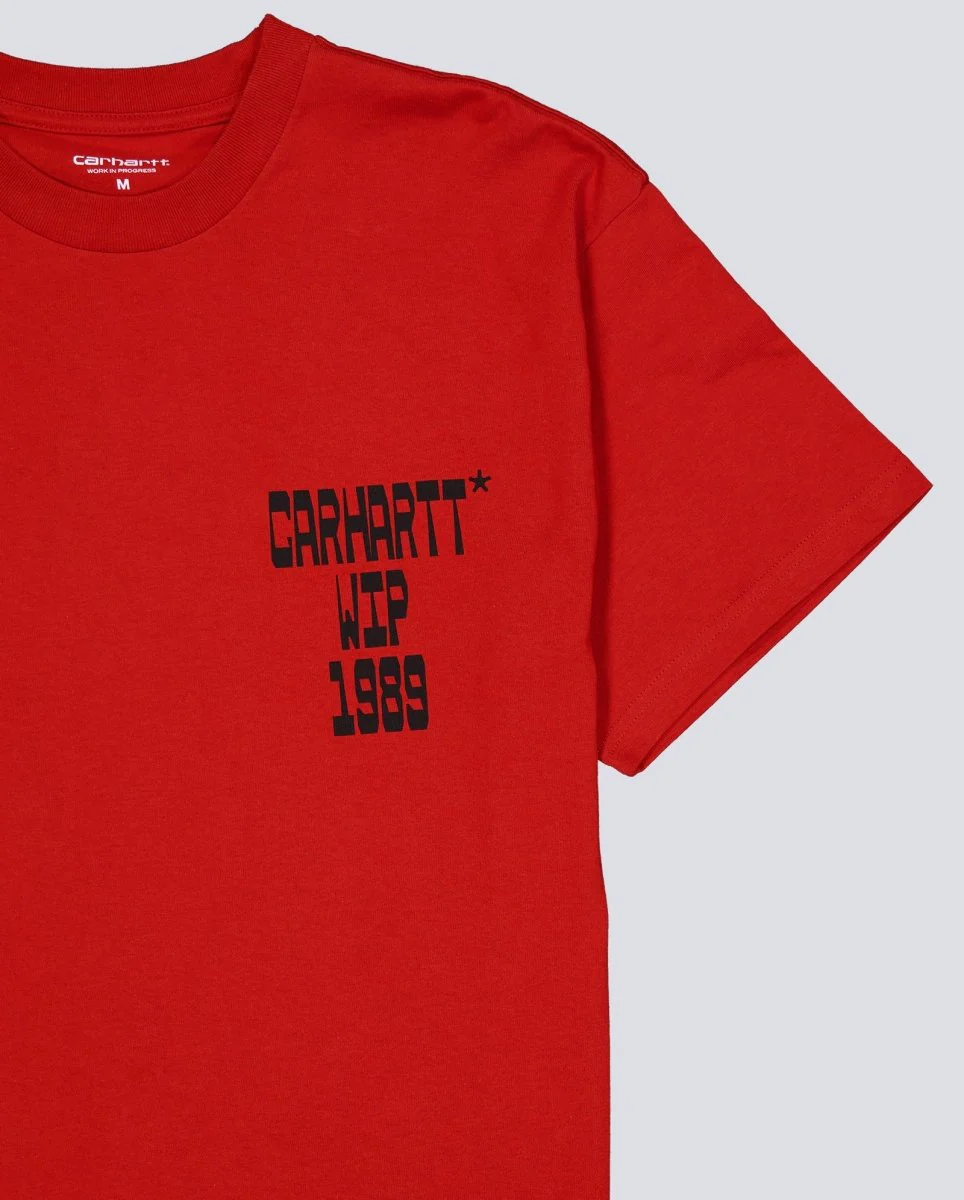 Camiseta Carhart Wip Blocks T-Shirt Rojo Unisex - Image 3