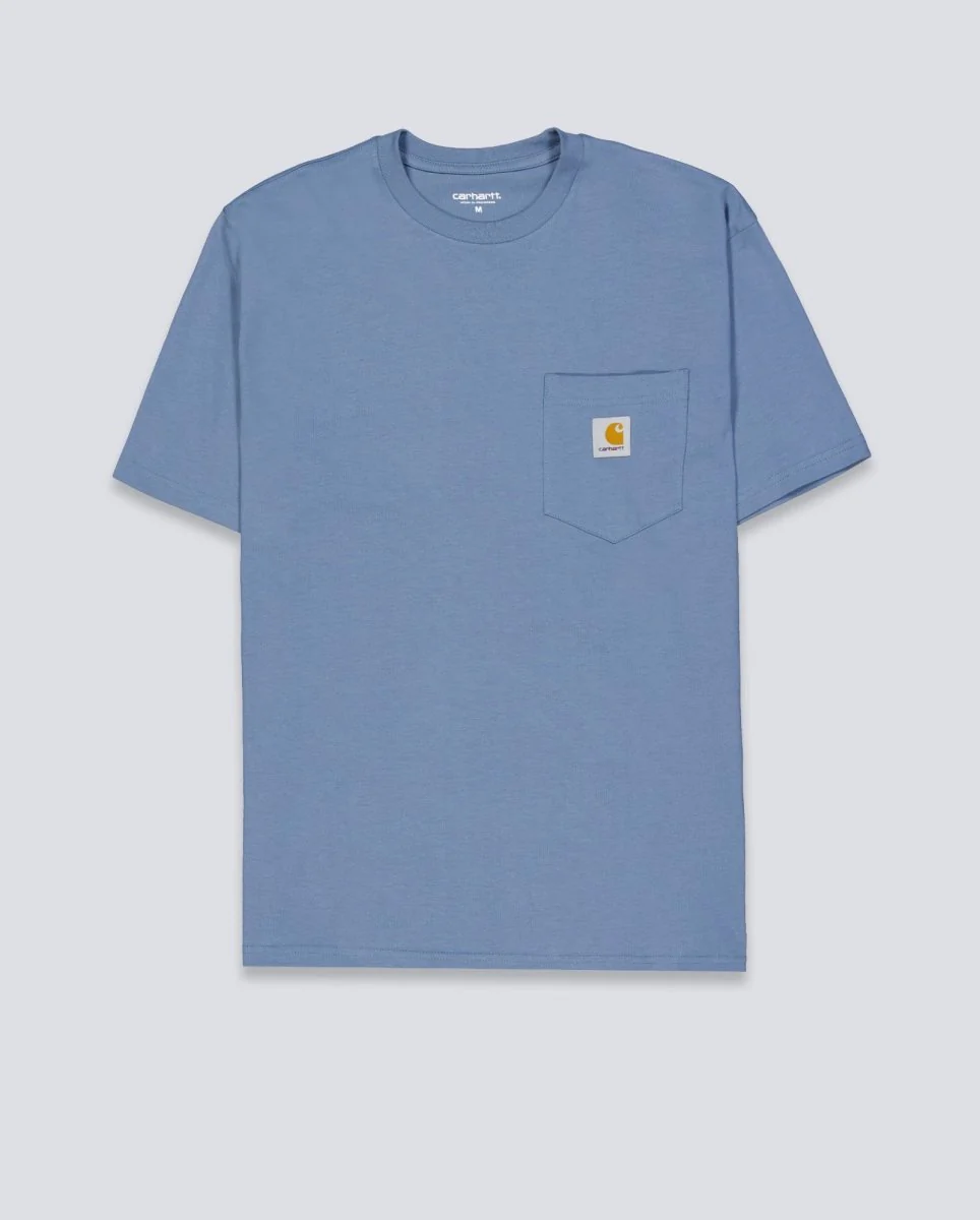 Camiseta Carhart Wip Pocket Azul Unisex