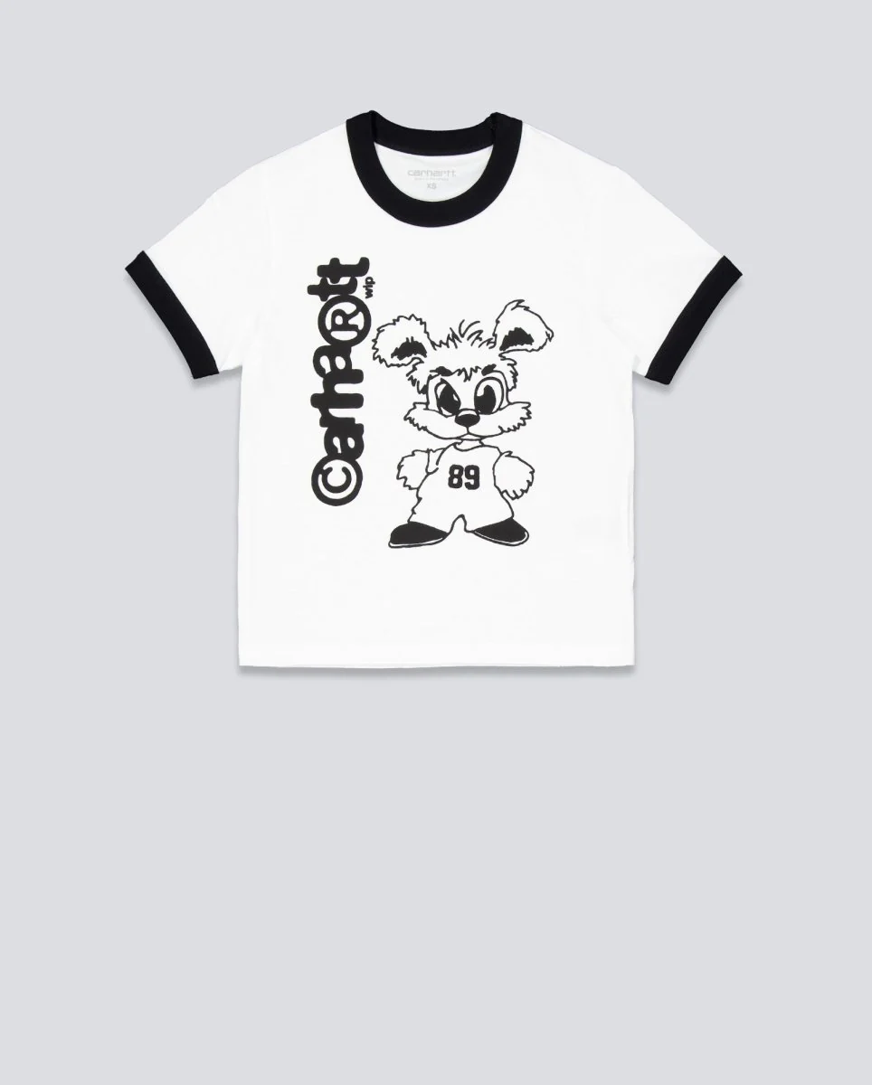 Camiseta Carhart Wip Ringer T-Shirt Blanco Mujer