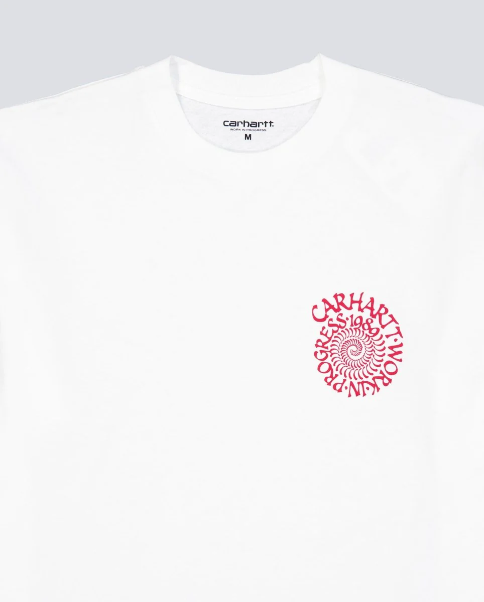 Camiseta Carhart Wip Spirals T-Shirt Blanco Unisex - Image 4