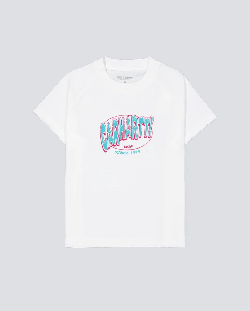 Camiseta Carhartt Hot Script Blanco Mujer