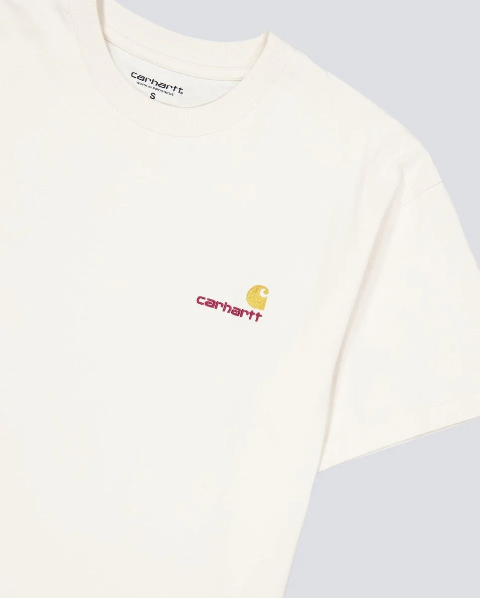 Camiseta Carhartt WIP American Scripts Beige Unisex - Image 4