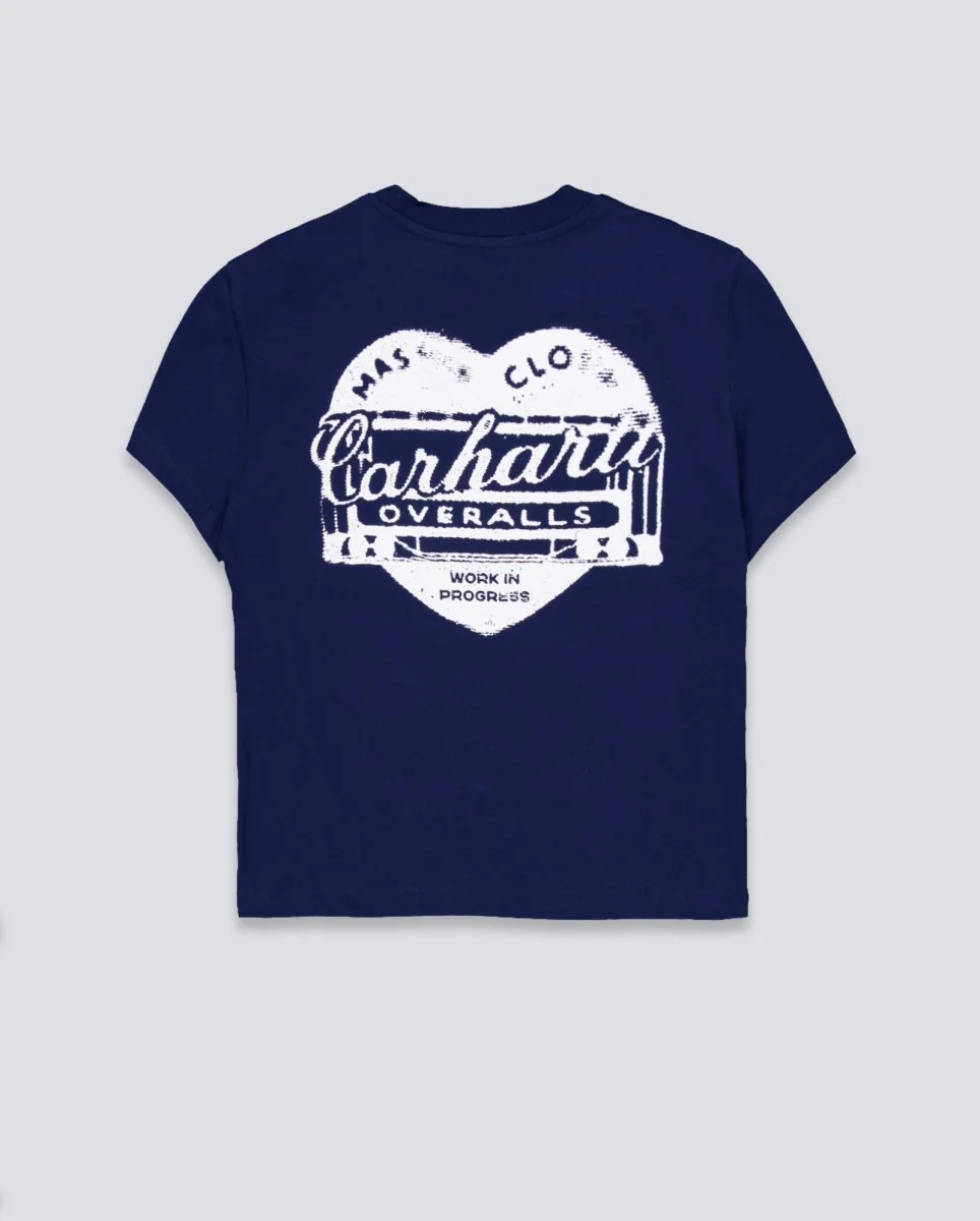 Camiseta Carhartt WIP Garble Azul Mujer - Image 6