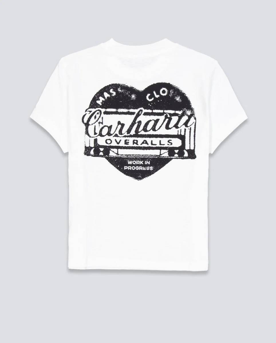 Camiseta Carhartt WIP Garble Blanca Mujer - Image 3