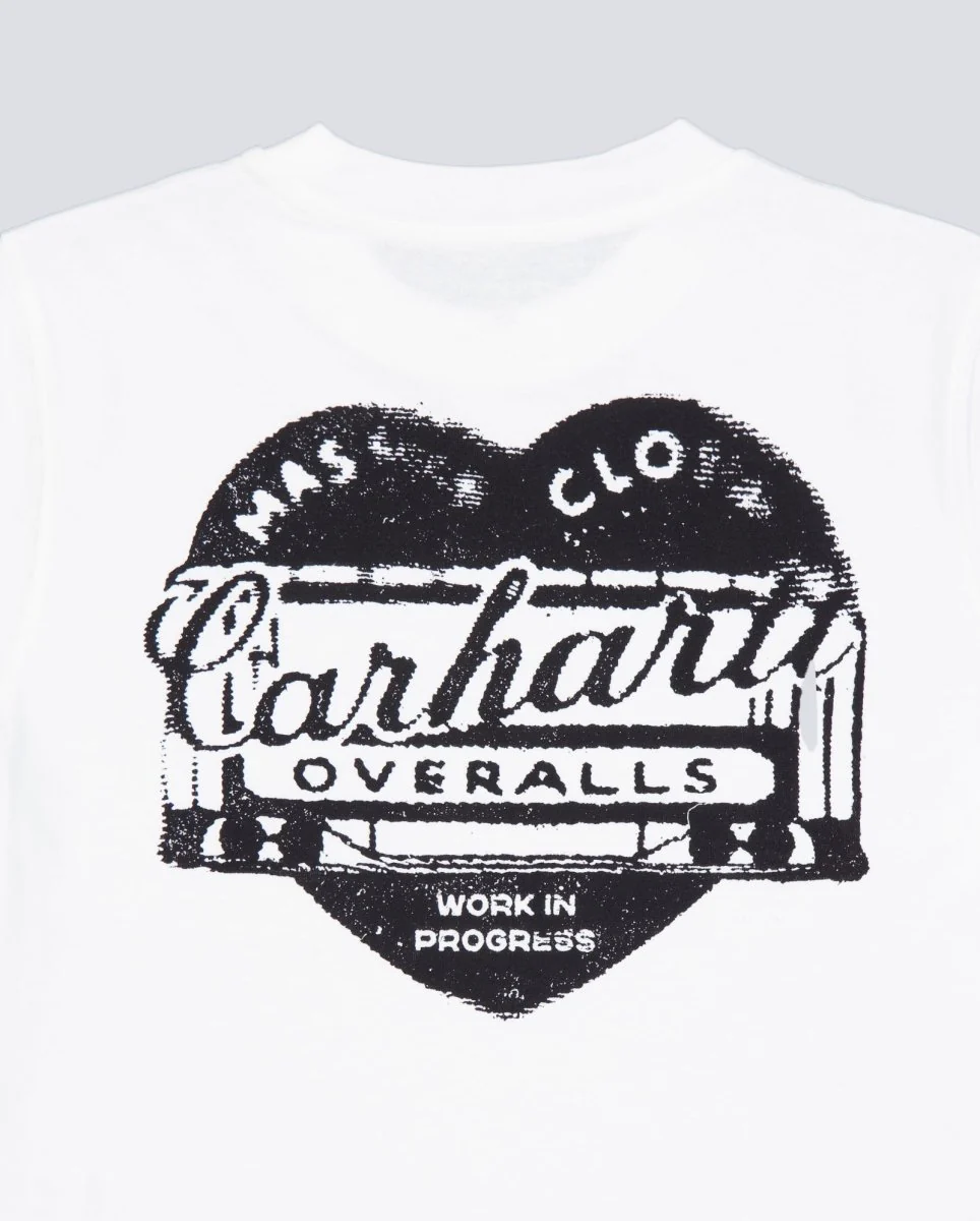Camiseta Carhartt WIP Garble Blanca Mujer - Image 5