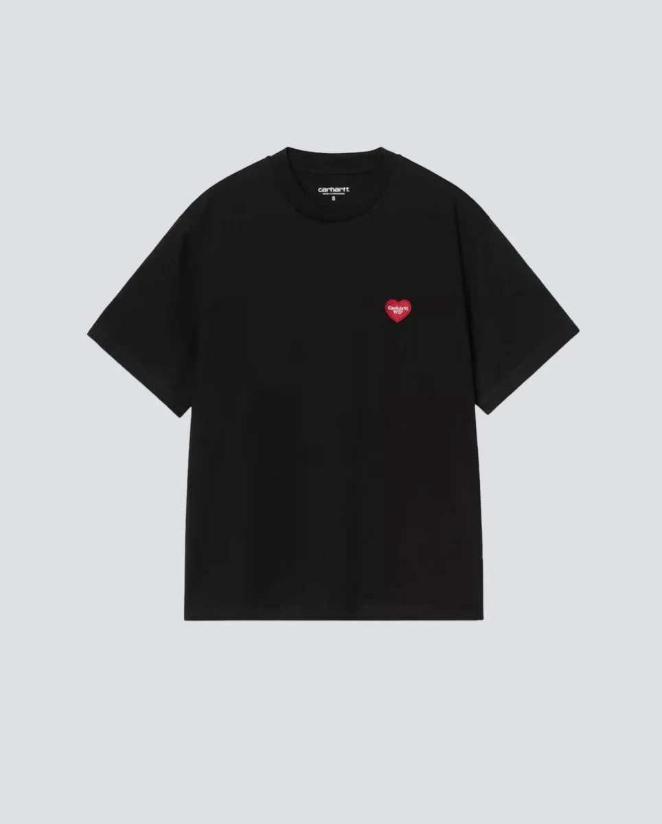 Camiseta Carhartt WIP Heart Patch Negra Unisex