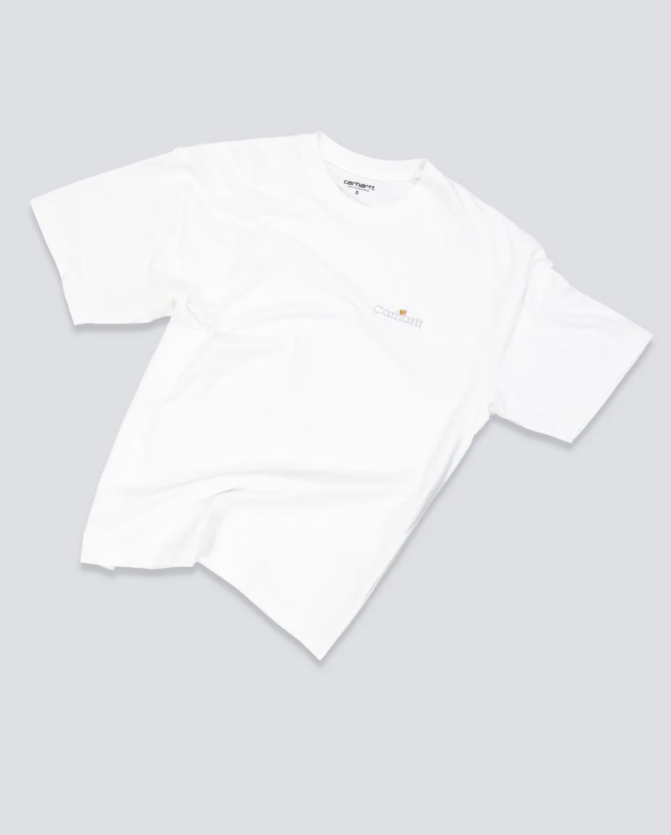 Camiseta Carhartt WIP Label Blanca Unisex - Image 2