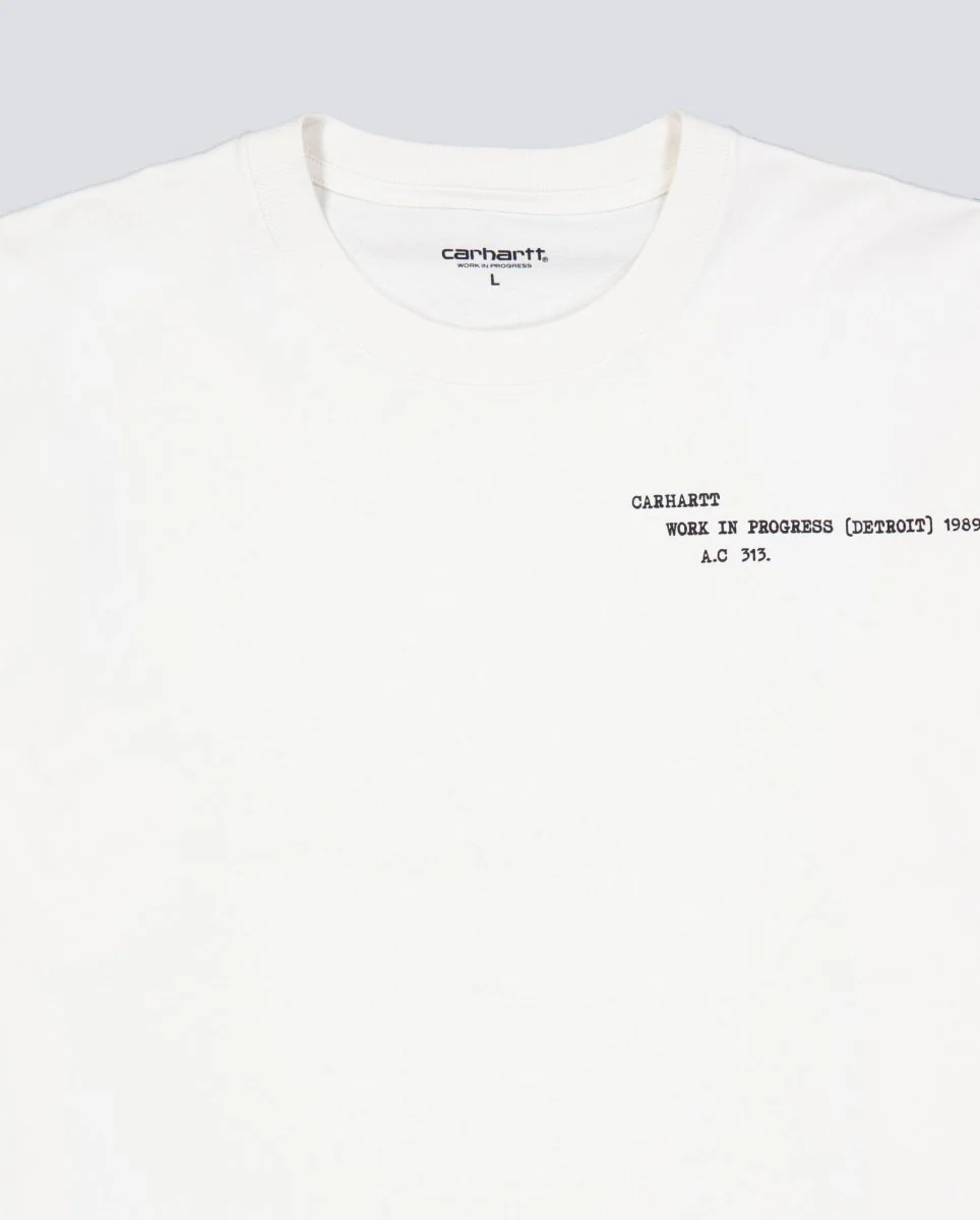 Camiseta Carhartt WIP Punched Blanco Unisex - Image 5