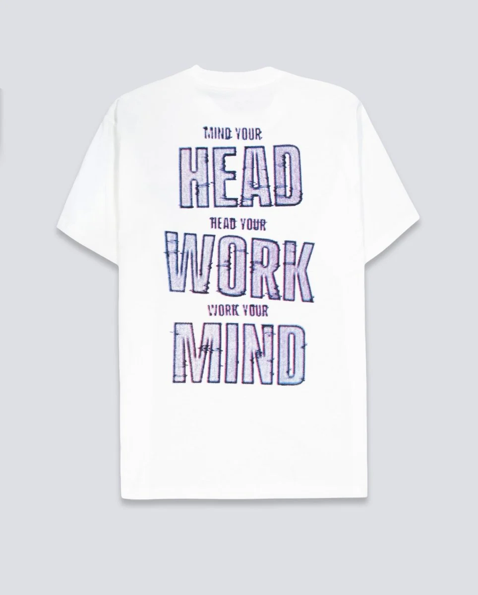 Camiseta Carhartt WIP S/S Mind Your Head Blanca Unisex - Image 2