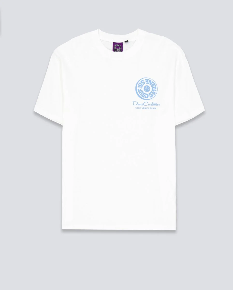 Camiseta Deus Los Angeles Address Beige Unisex