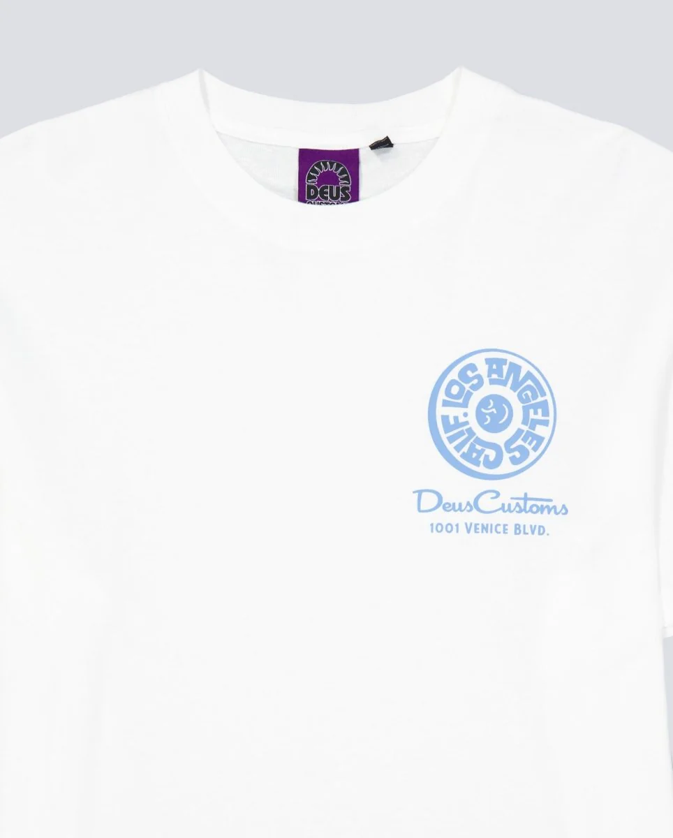 Camiseta Deus Los Angeles Address Beige Unisex - Image 6