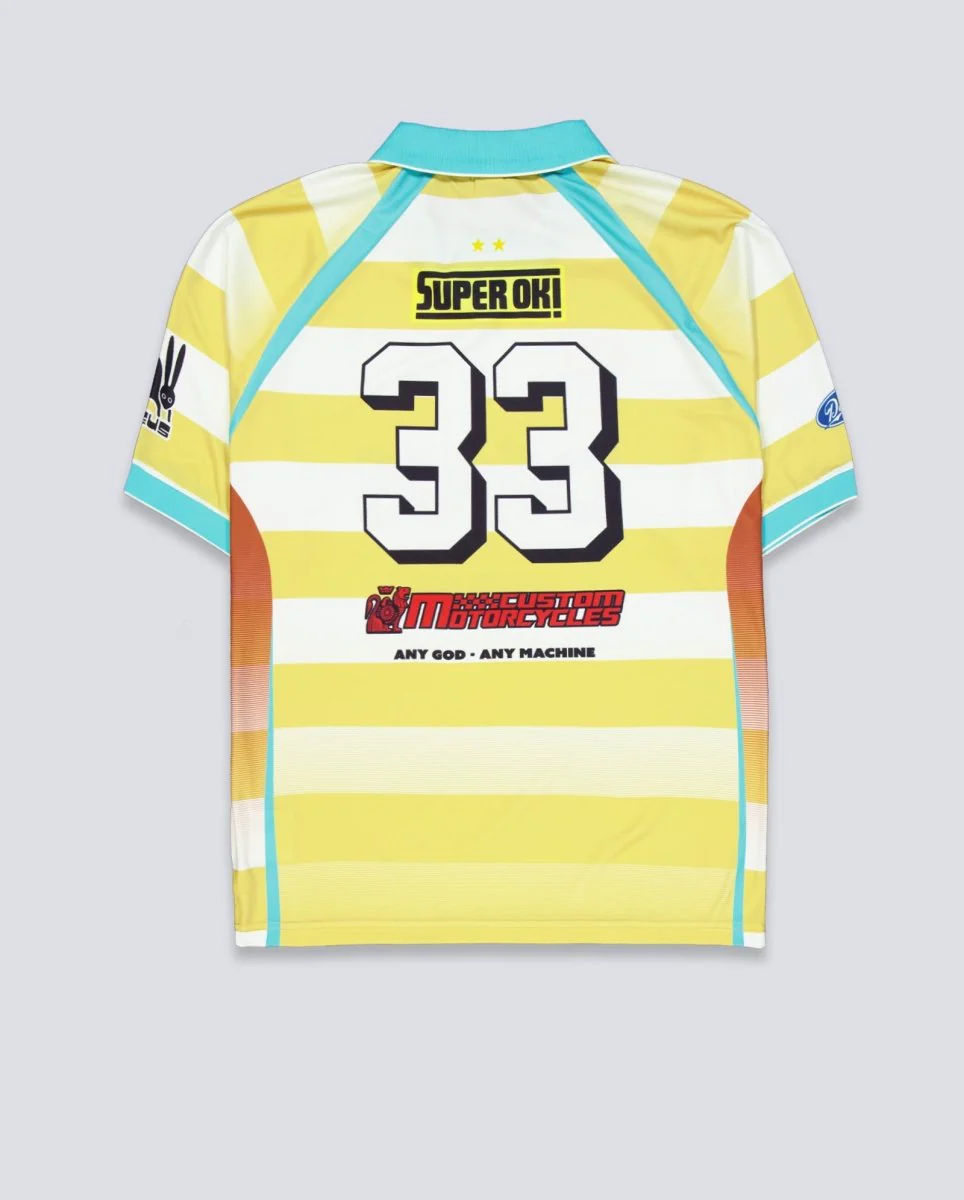 Camiseta Deus Stripe Ss Moto Amarilla Unisex - Image 4