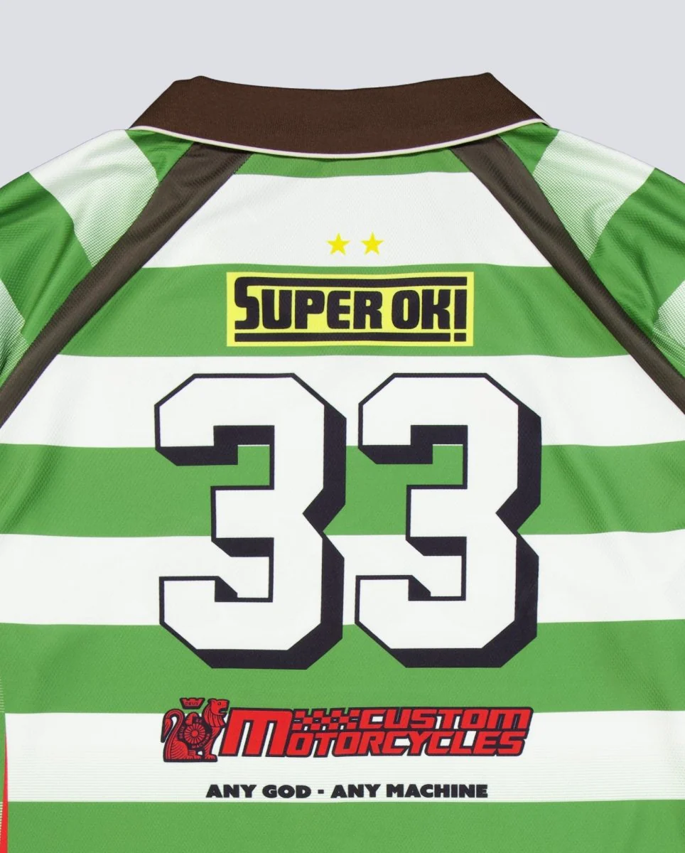 Camiseta Deus Stripe Ss Moto Verde Unisex - Image 3