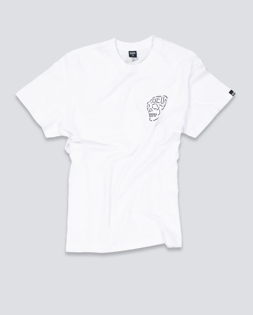 Camiseta Deus Venice Skull Blanca Unisex - Image 2