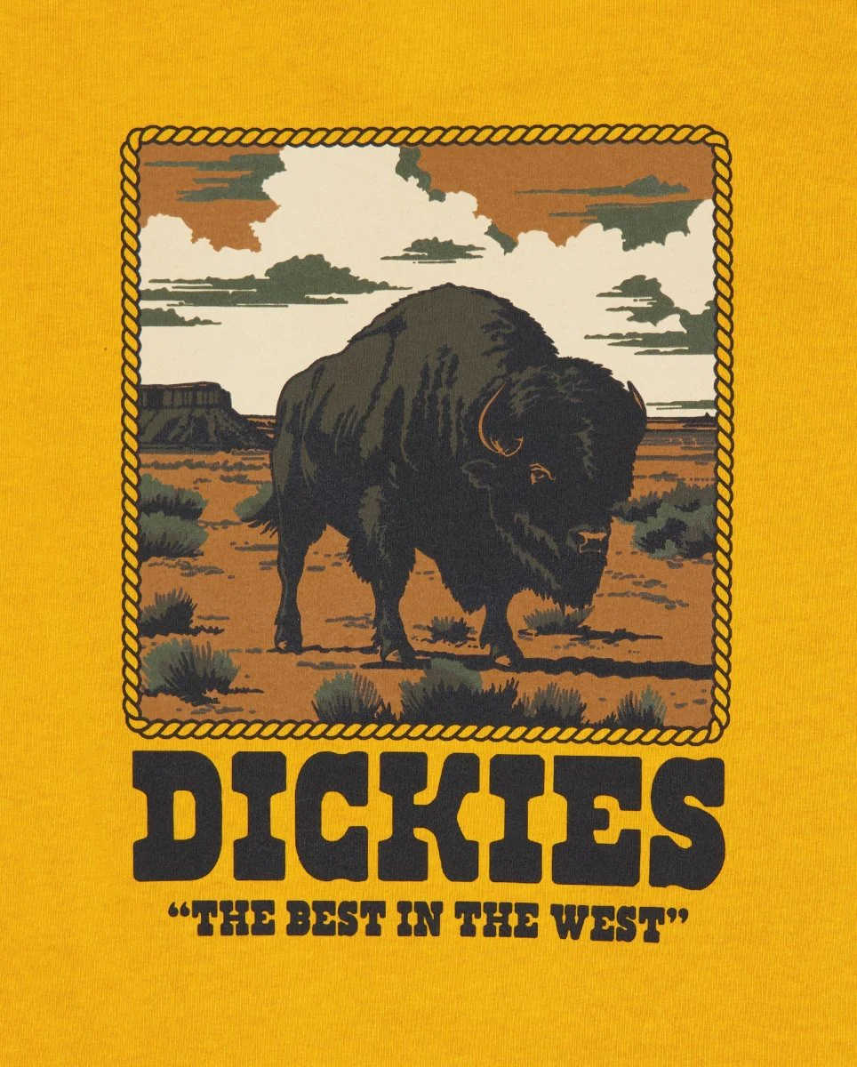 Camiseta Dickies Darrtown Amarillo Unisex - Image 4