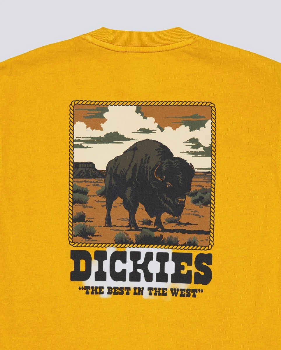 Camiseta Dickies Darrtown Amarillo Unisex - Image 6