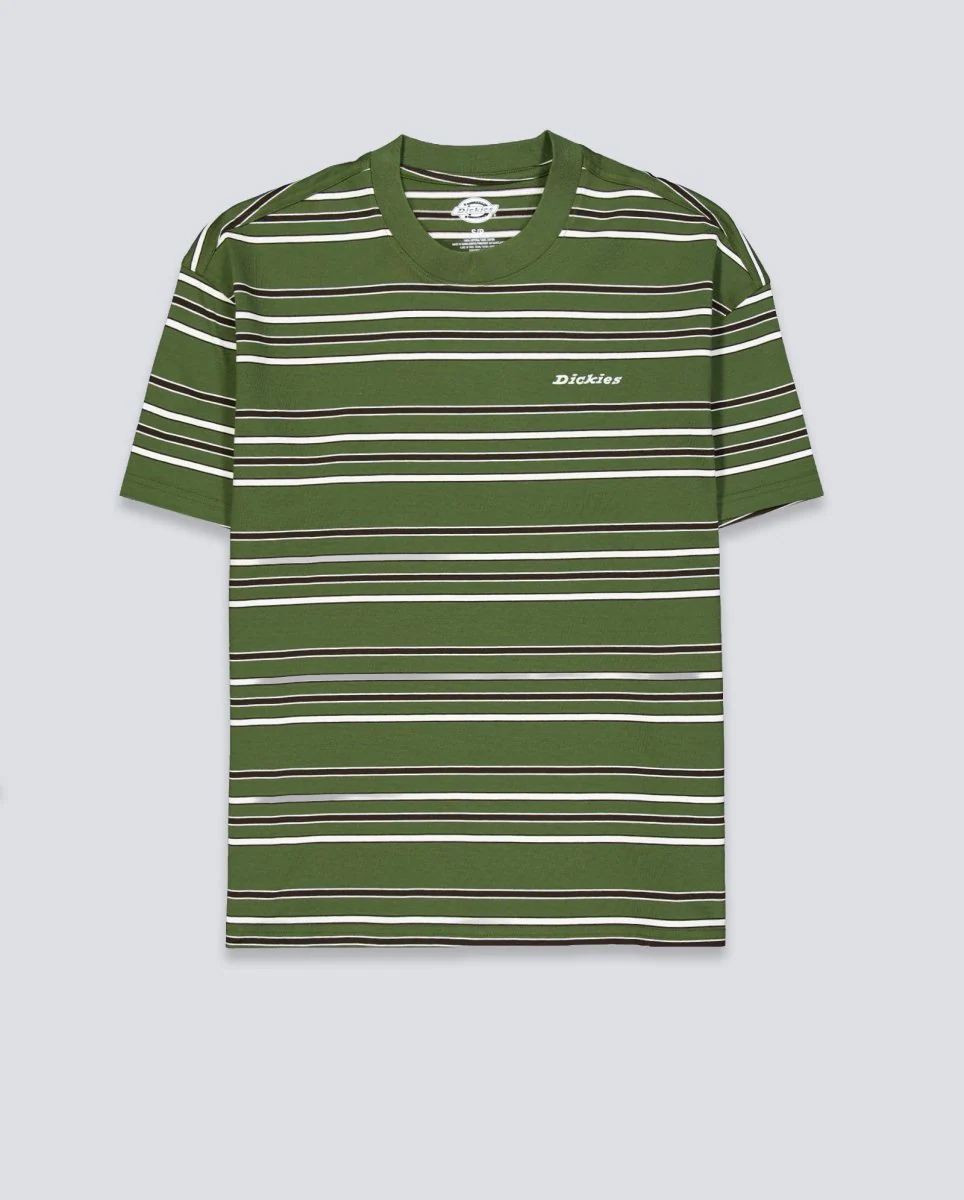 Camiseta Dickies East Liberty Stripe Verde Unisex